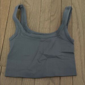 Island Gypsy grey/blue ribbed tank